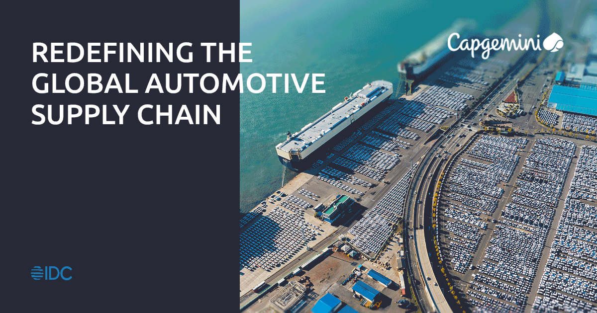 Redefining the global automotive supply chain IDC Spotlight