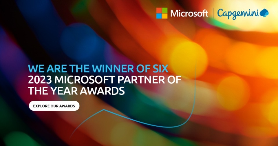 Capgemini wins six 2023 Microsoft Partner of the Year awards - Capgemini UK