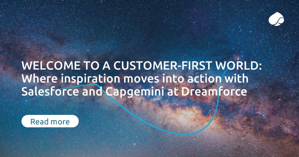 Welcome to a customer-first world: Where inspiration moves into action ...